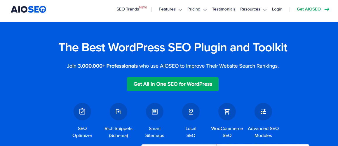 All in One SEO plugin