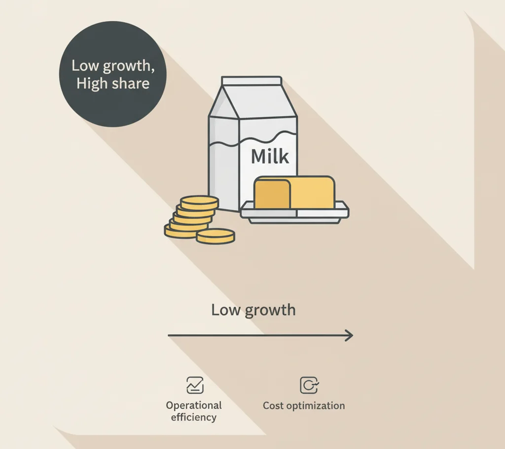 BCG Matrix of Amul- Cash Cows