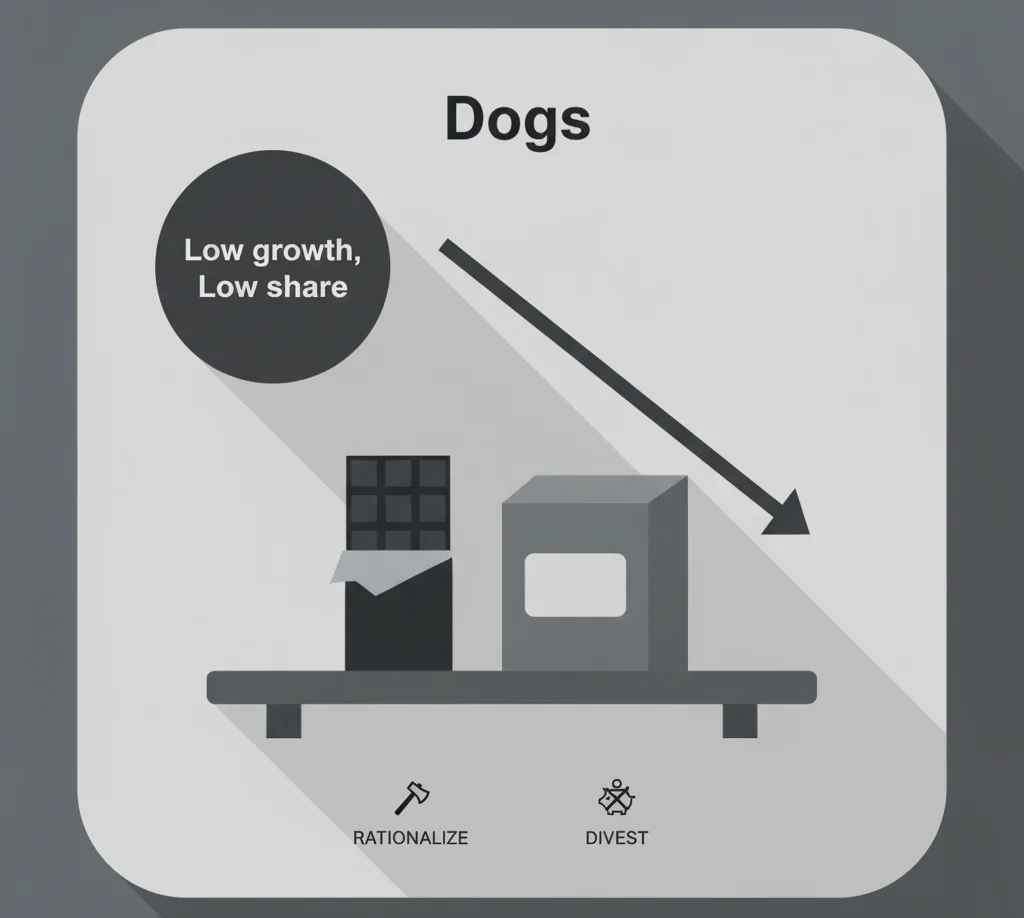BCG Matrix of Amul- Dogs