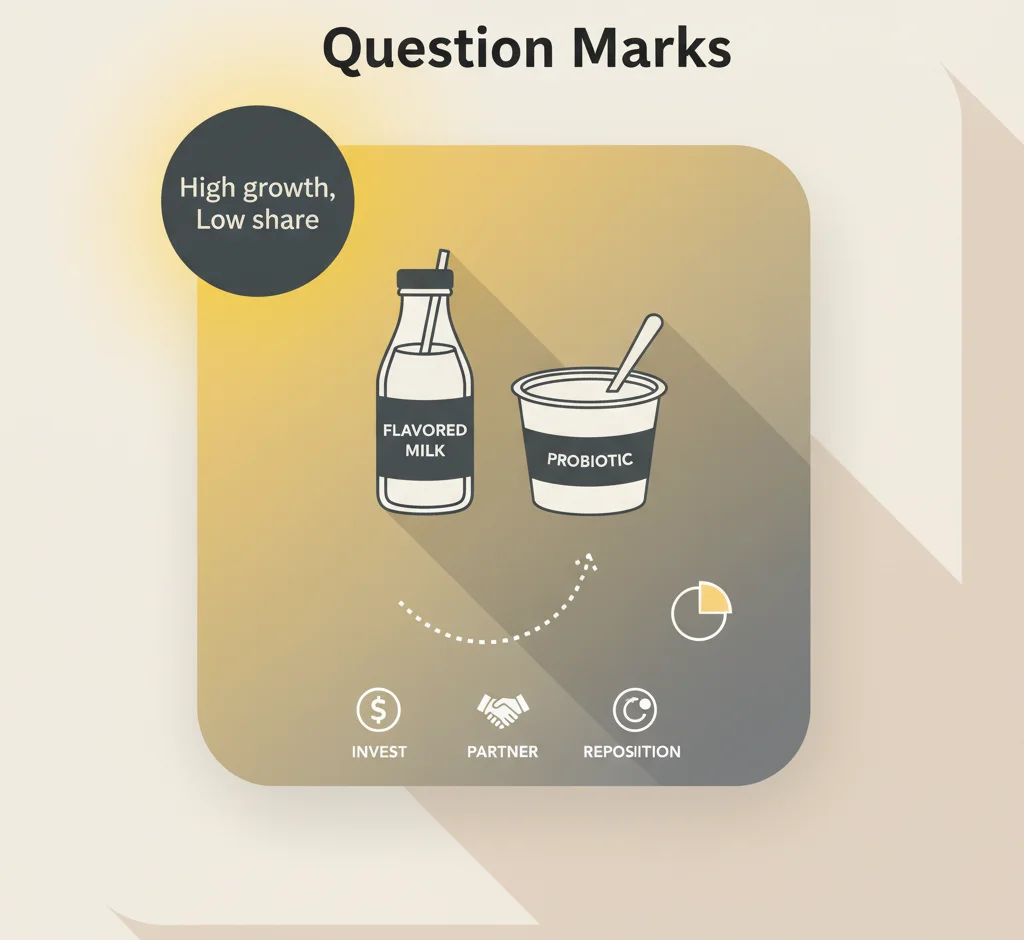 BCG Matrix of Amul- Question Marks