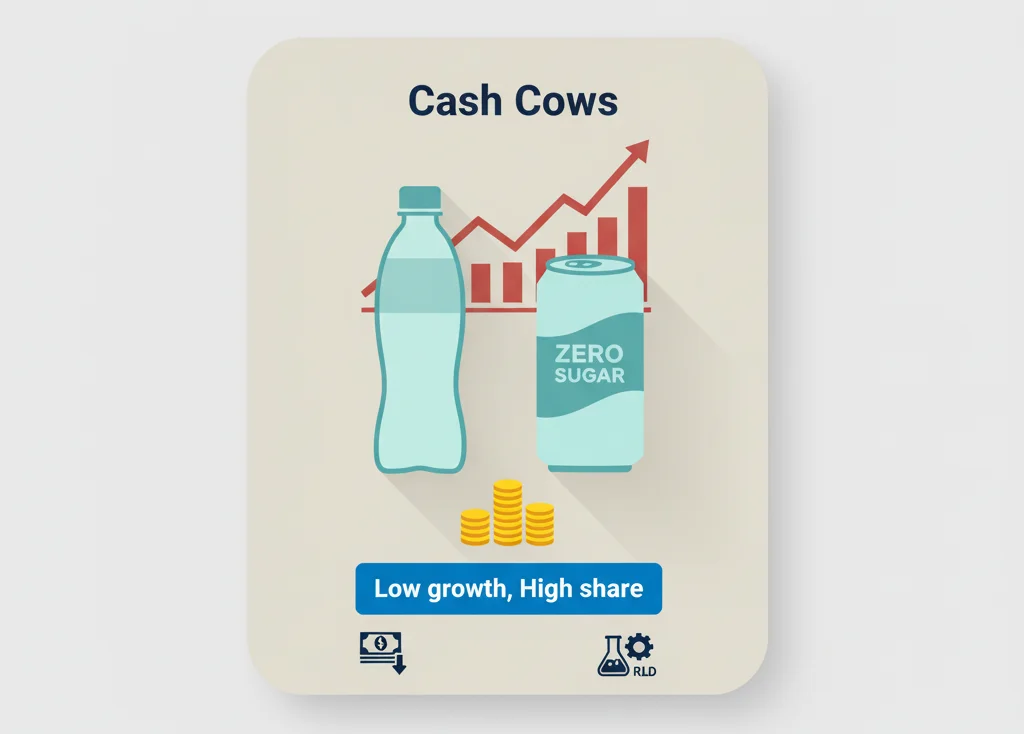 Coca-Cola in the Cash Cows Quadrant