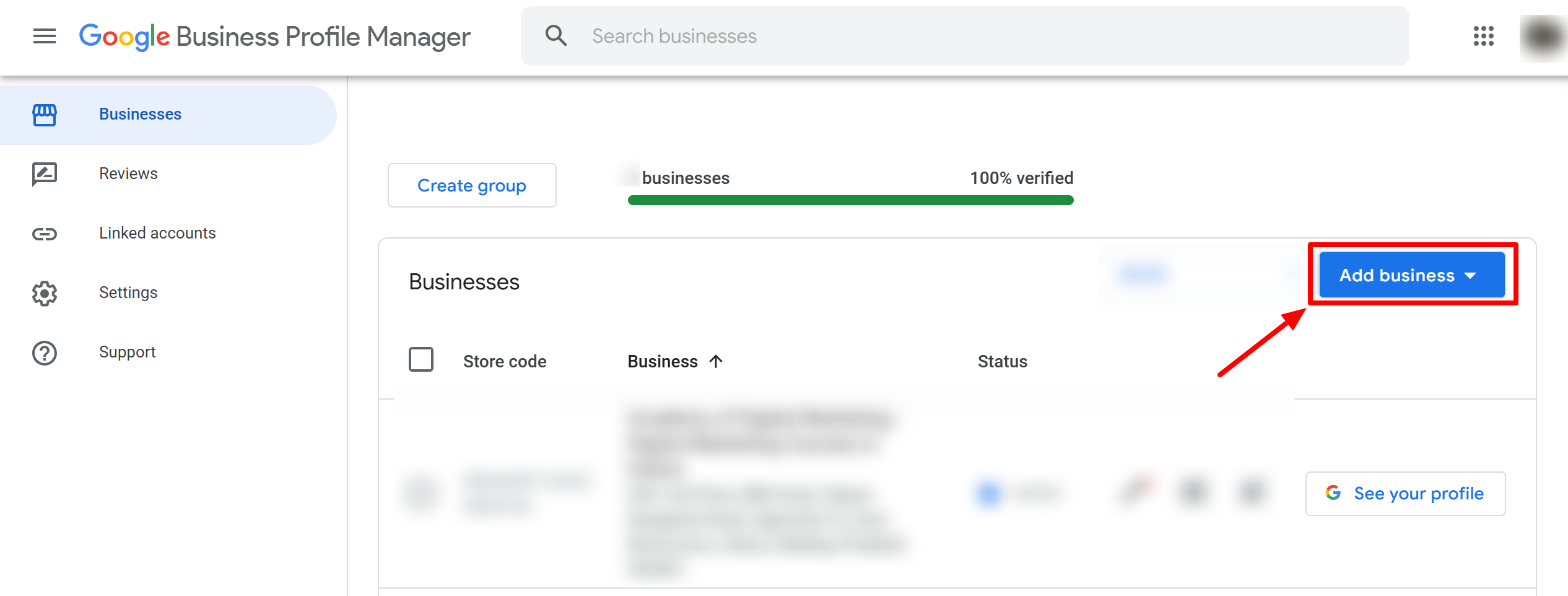Business Google Profile
