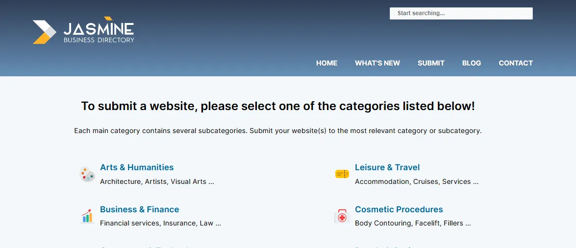 Jasmine Web Directory
