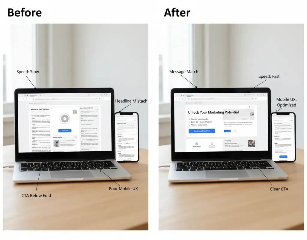 Strengthen landing page experience