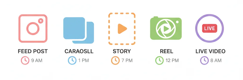 Best Time To Post By Content Type
