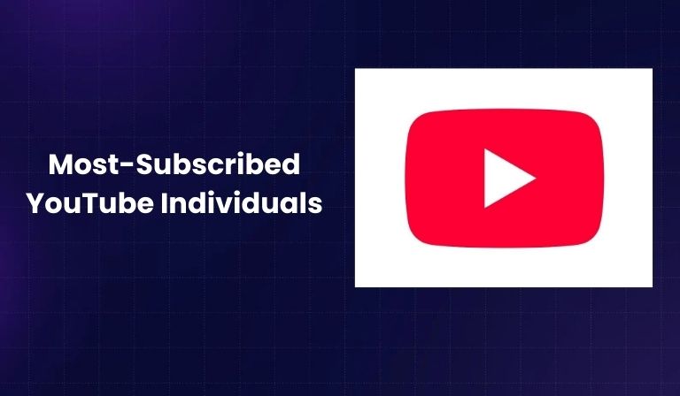Most-Subscribed YouTube Individuals