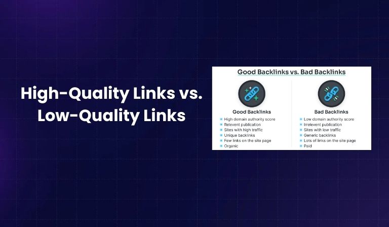 High-Quality Links vs. Low-Quality Links
